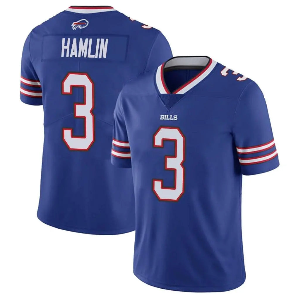 tocy B.Bills #3 Damar Hamlin Player Royal Vapor Untouchable Limited Stitched Jerseys