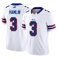 tocy B.Bills #3 Damar Hamlin Player White Vapor F.U.S.E. Limited Stitched Jerseys