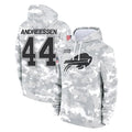 tocy B.Bills #44 Joe Andreessen Player Arctic Camo Salute to Service Hoodies Limited Stitched Jerseys