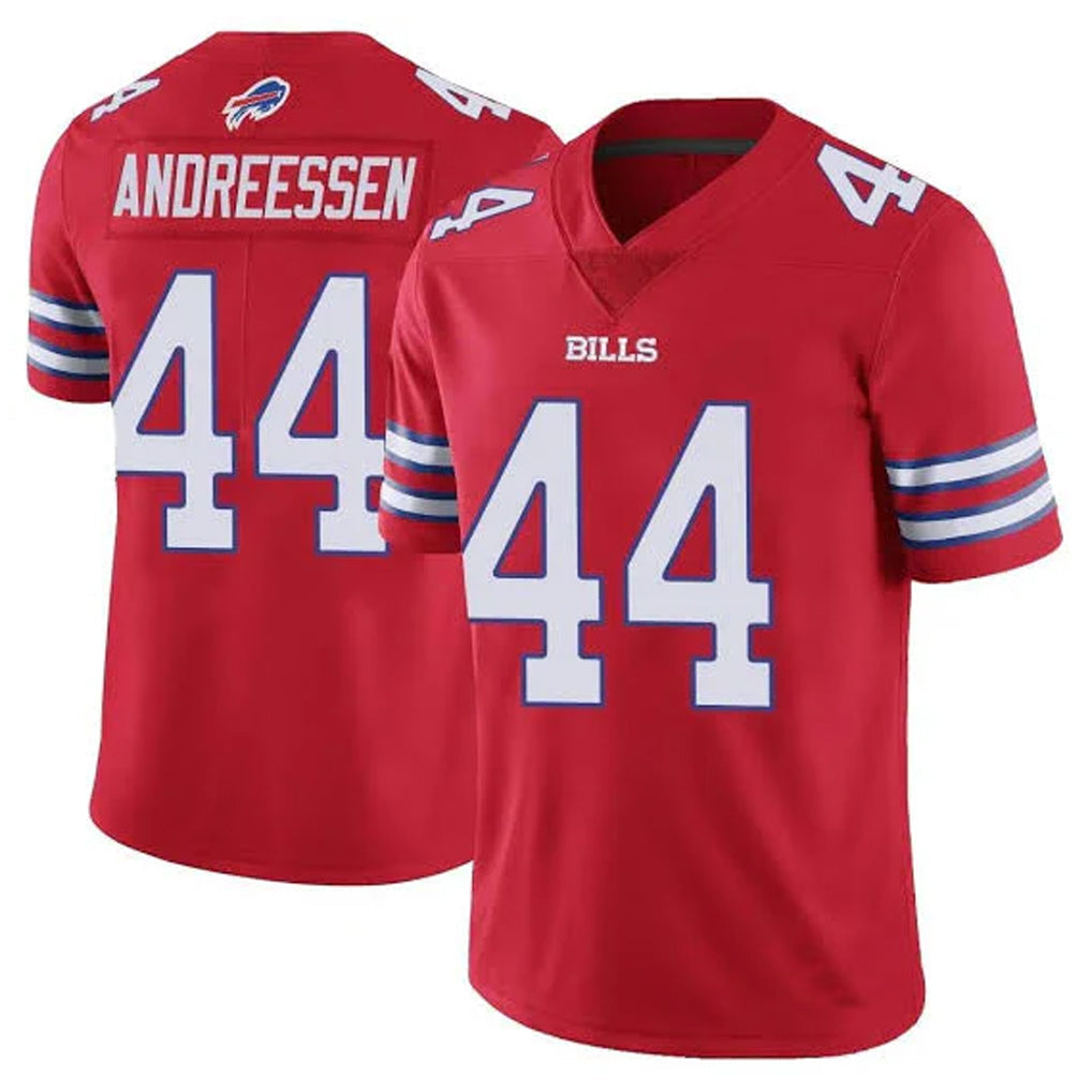 tocy B.Bills #44 Joe Andreessen Player Red Vapor Untouchable Limited Stitched Jerseys