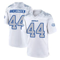 tocy B.Bills #44 Joe Andreessen Player White Rivalries Collection Stitched Jerseys