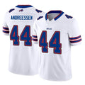 tocy B.Bills #44 Joe Andreessen Player White Vapor F.U.S.E. Limited Home Game Stitched Jerseys