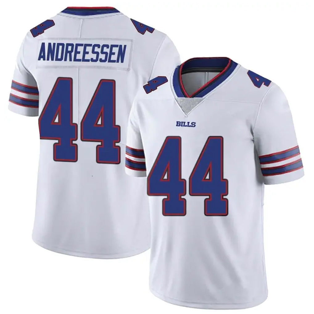 tocy B.Bills #44 Joe Andreessen Player White Vapor Untouchable Limited Stitched Jerseys
