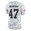 tocy B.Bills #47 Christian Benford Player Arctic Camo Salute to Service Limited Stitched Jerseys
