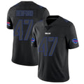 tocy B.Bills #47 Christian Benford Player Black Impact Limited Stitched Jerseys