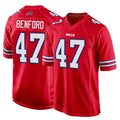 tocy B.Bills #47 Christian Benford Player Red Home Game Stitched Jerseys