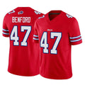 tocy B.Bills #47 Christian Benford Player Red Vapor F.U.S.E. Limited Stitched Jerseys