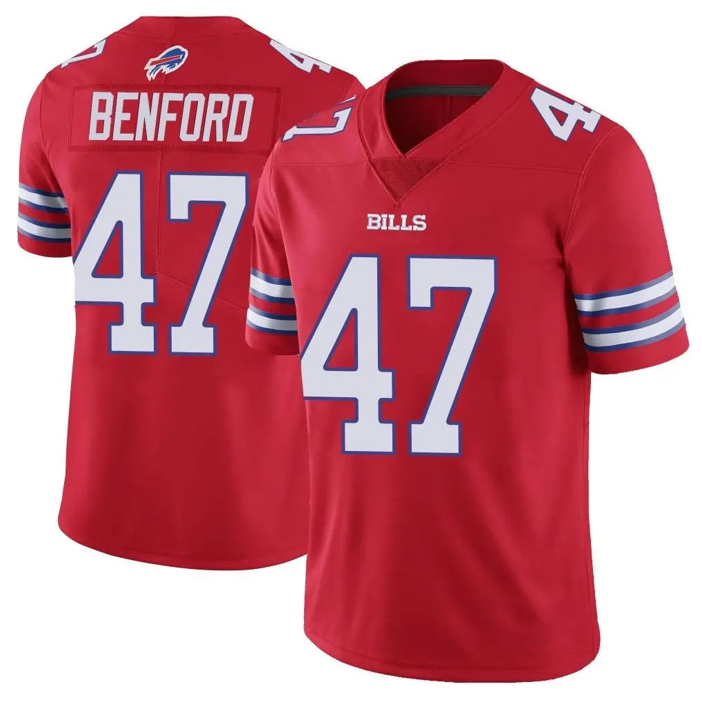 tocy B.Bills #47 Christian Benford Player Red Vapor Untouchable Limited Stitched Jerseys