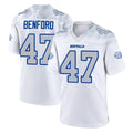 tocy B.Bills #47 Christian Benford Player White Rivalries Collection Limited Stitched Jerseys