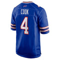 tocy B.Bills #4 James Cook III Player Royal Home Game Stitched Jerseys