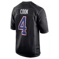 tocy B.Bills #4 James Cook Player Carbon Black Fashion Stitched Jerseys
