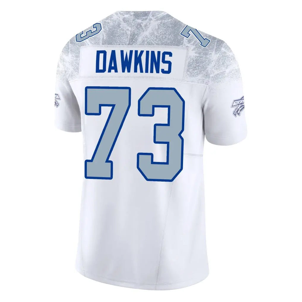 tocy B.Bills #73 Dion Dawkins Benford Player White Rivalries Collection Limited Home Game Stitched Jerseys