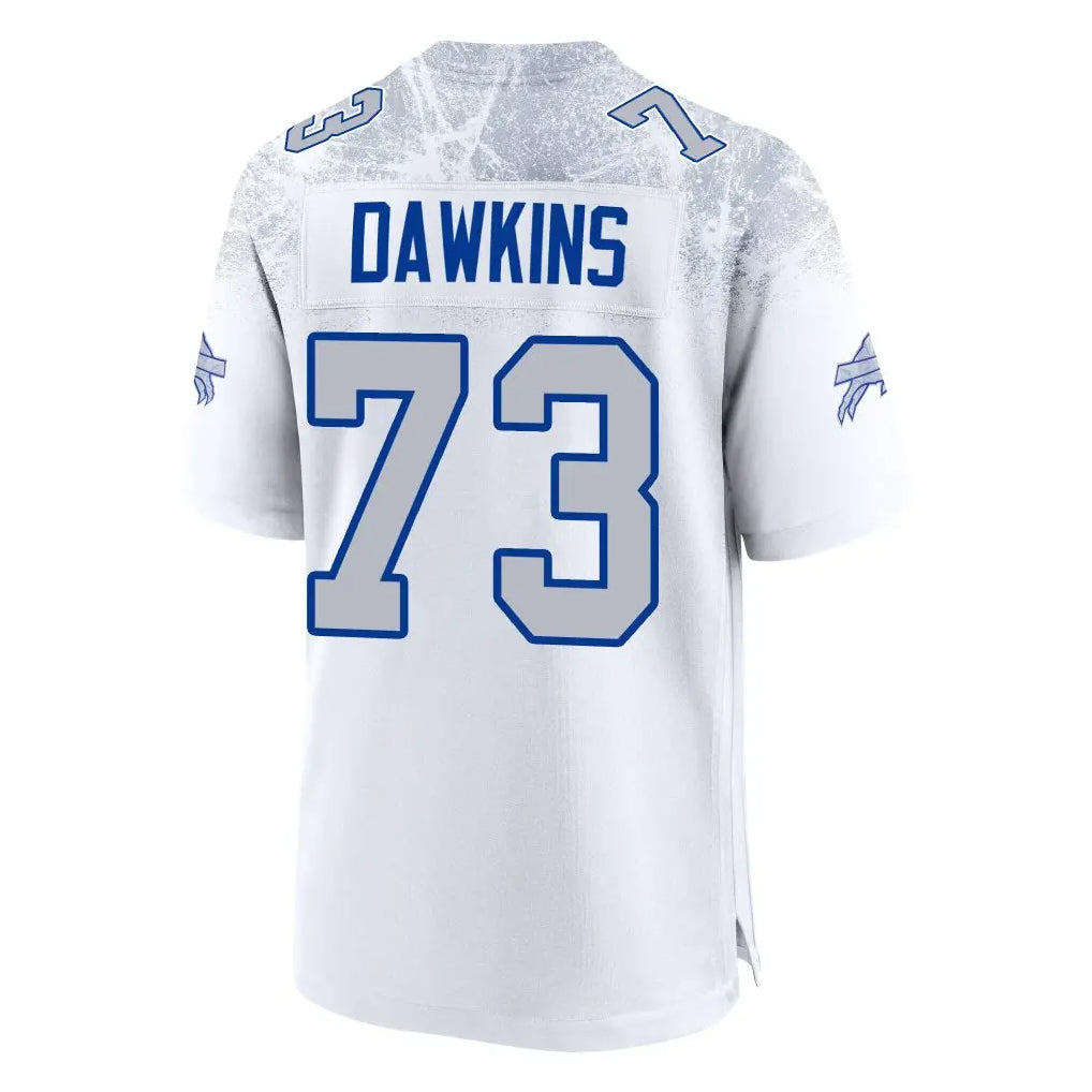 tocy B.Bills #73 Dion Dawkins Benford Player White Rivalries Collection Limited Stitched Jerseys