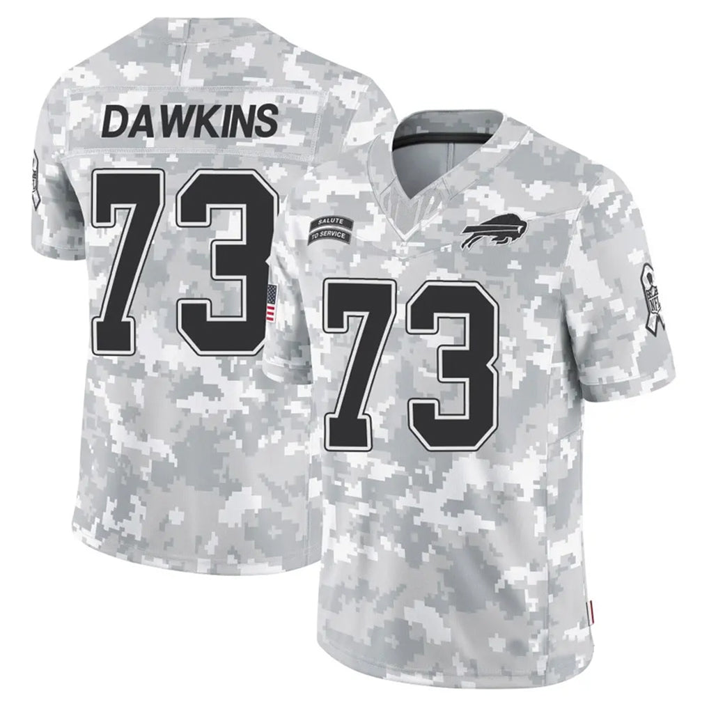 tocy B.Bills #73 Dion Dawkins Player Arctic Camo Salute to Service Limited Stitched Jerseys