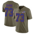 tocy B.Bills #73 Dion Dawkins Player Olive Salute To Service Limited Stitched Jerseys