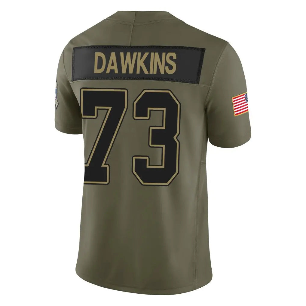 tocy B.Bills #73 Dion Dawkins Player Olive Salute to Service Limited Home Game Stitched Jerseys