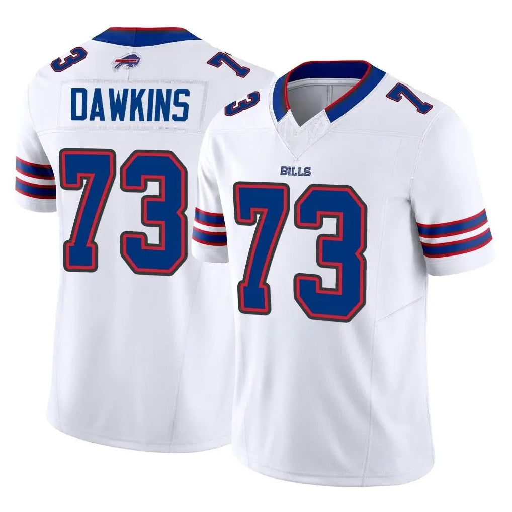tocy B.Bills #73 Dion Dawkins Player White Vapor F.U.S.E. Limited Home Game Stitched Jerseys