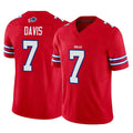 tocy B.Bills #7 Ray Davis Player Red Vapor F.U.S.E. Limited Stitched Jerseys