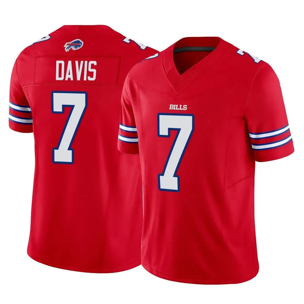 tocy B.Bills #7 Ray Davis Player Red Vapor F.U.S.E. Limited Stitched Jerseys