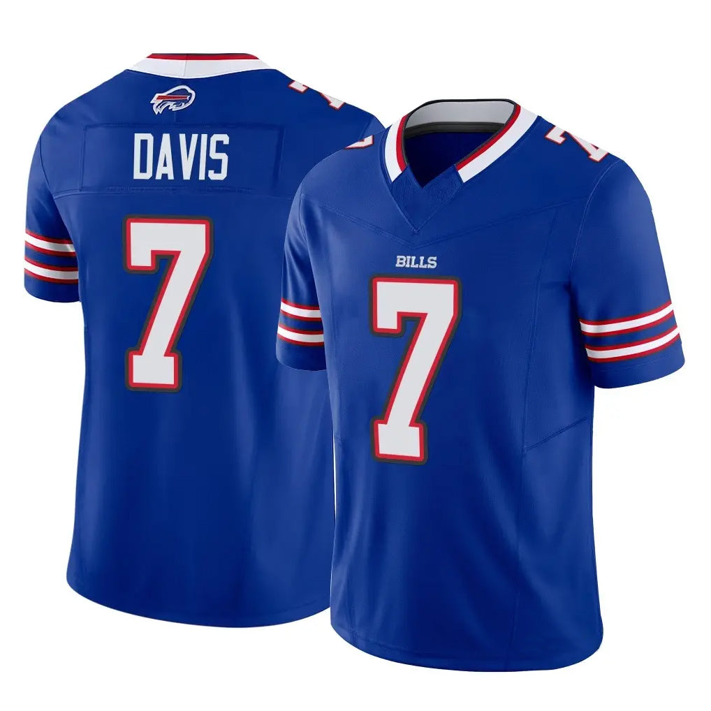 tocy B.Bills #7 Ray Davis Player Royal Vapor F.U.S.E. Limited Game Stitched Jerseys