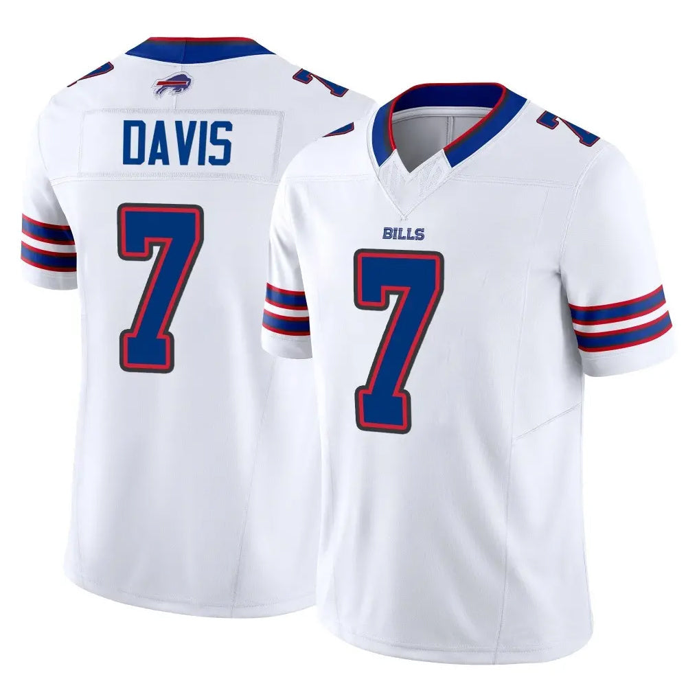 tocy B.Bills #7 Ray Davis Player White Vapor F.U.S.E. Limited Stitched Jerseys