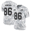 tocy B.Bills #86 Dalton Kincaid Player Arctic Camo Salute to Service Limited Stitched Jerseys