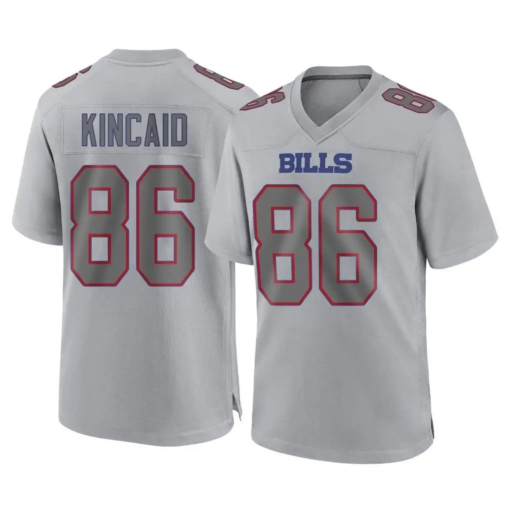 tocy B.Bills #86 Dalton Kincaid Player Gray Fashion Home Game Stitched Jerseys