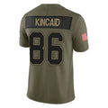 tocy B.Bills #86 Dalton Kincaid Player Olive Salute to Service Limited Home Game Stitched Jerseys