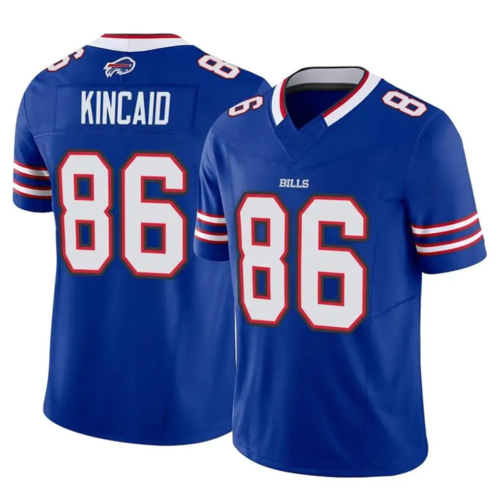tocy B.Bills #86 Dalton Kincaid Player Royal Vapor F.U.S.E. Limited Home Game Stitched Jerseys