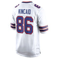 tocy B.Bills #86 Dalton Kincaid Player White Home Game Stitched Jerseys