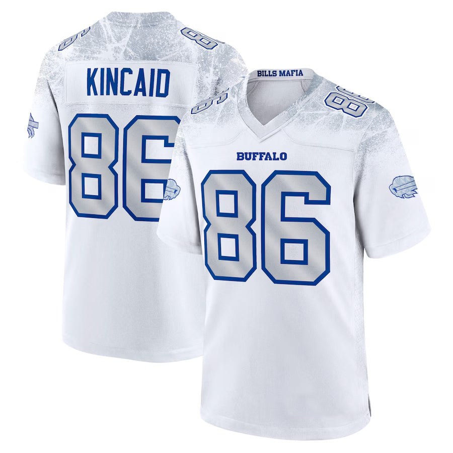 tocy B.Bills #86 Dalton Kincaid Player White Rivalries Collection Game Stitched Jerseys