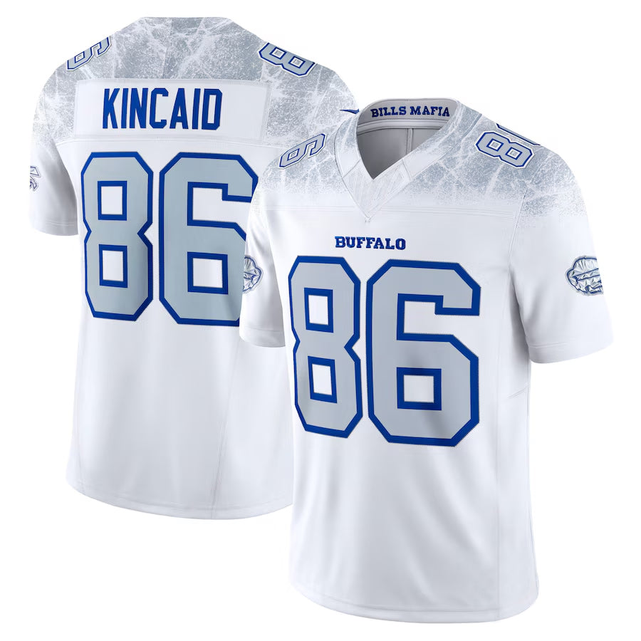 tocy B.Bills #86 Dalton Kincaid Player White Rivalries Collection Vapor Limited Stitched Jerseys