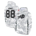 tocy B.Bills #88 Dawson Knox Player Arctic Camo Salute to Service Hoodies Stitched Jerseys