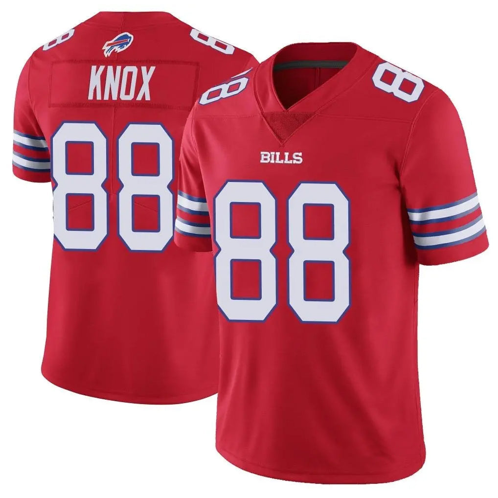 tocy B.Bills #88 Dawson Knox Player Red Vapor Untouchable Limited Stitched Jerseys