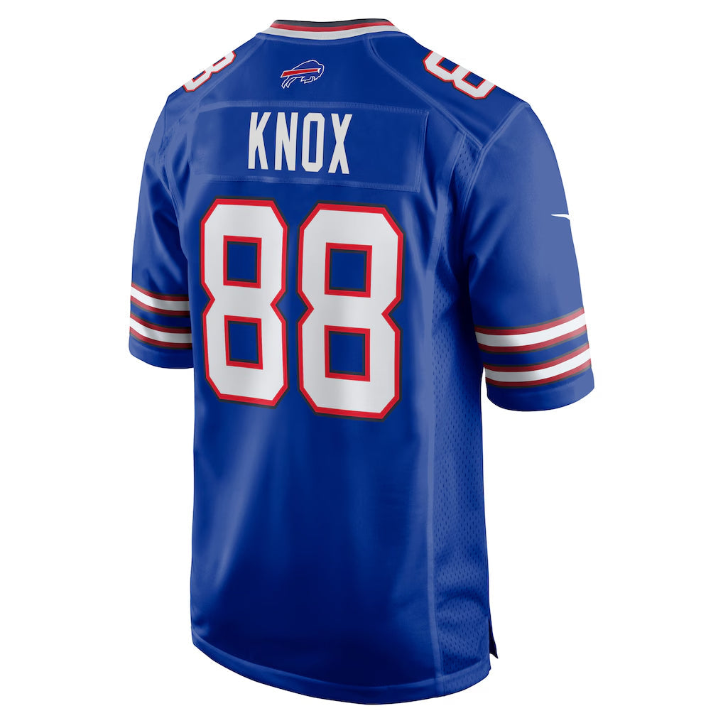 tocy B.Bills #88 Dawson Knox Player Royal Home Game Stitched Jerseys