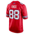 tocy B.Bills #88 Dawson Knox Red Alternate Game Stitched Jerseys