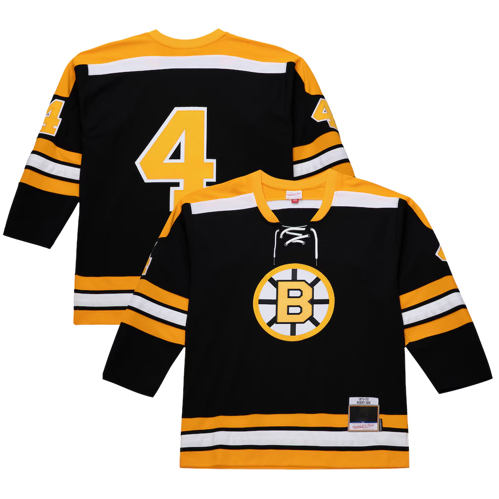 Tocy B.Bruins #4 Bobby Orr Black 1971-72 Power Play Stitched Jerseys