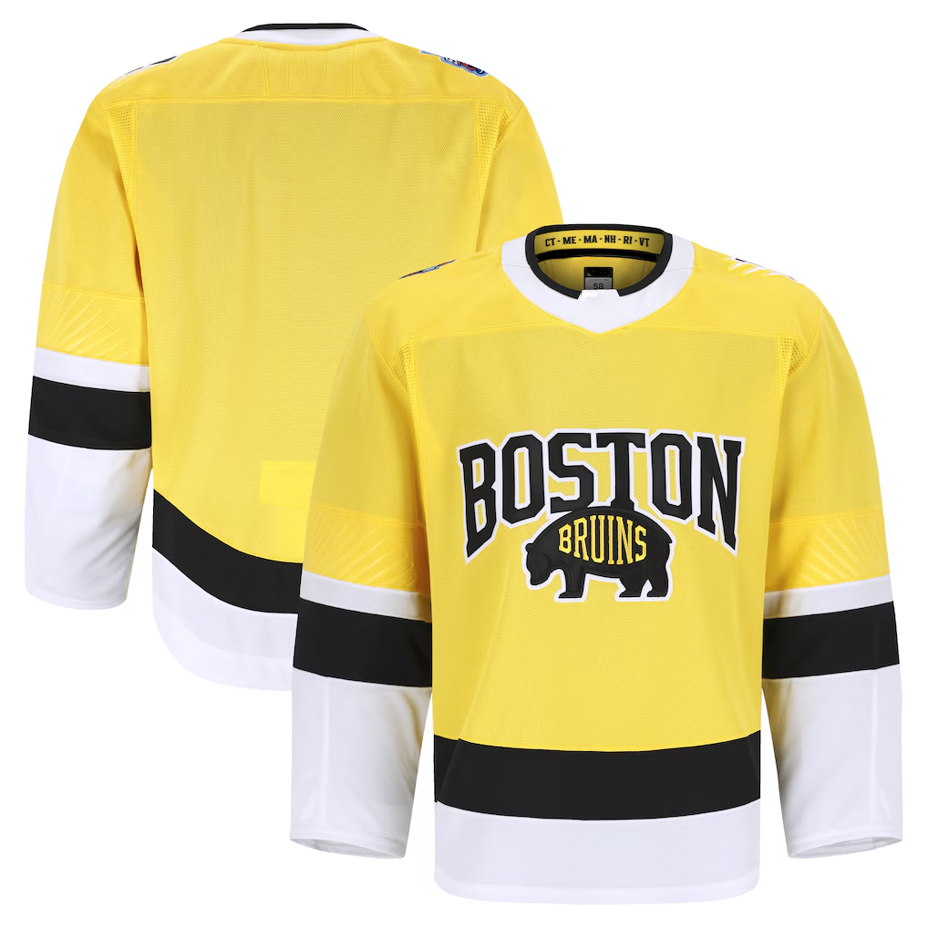 Tocy B.Bruins Gold 2026 Stadium Series Authentic Pro Stitched Jerseys