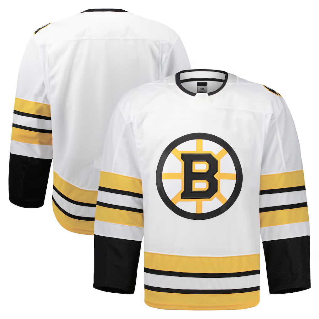 Tocy B.Bruins White Away Authentic Pro Stitched Jerseys