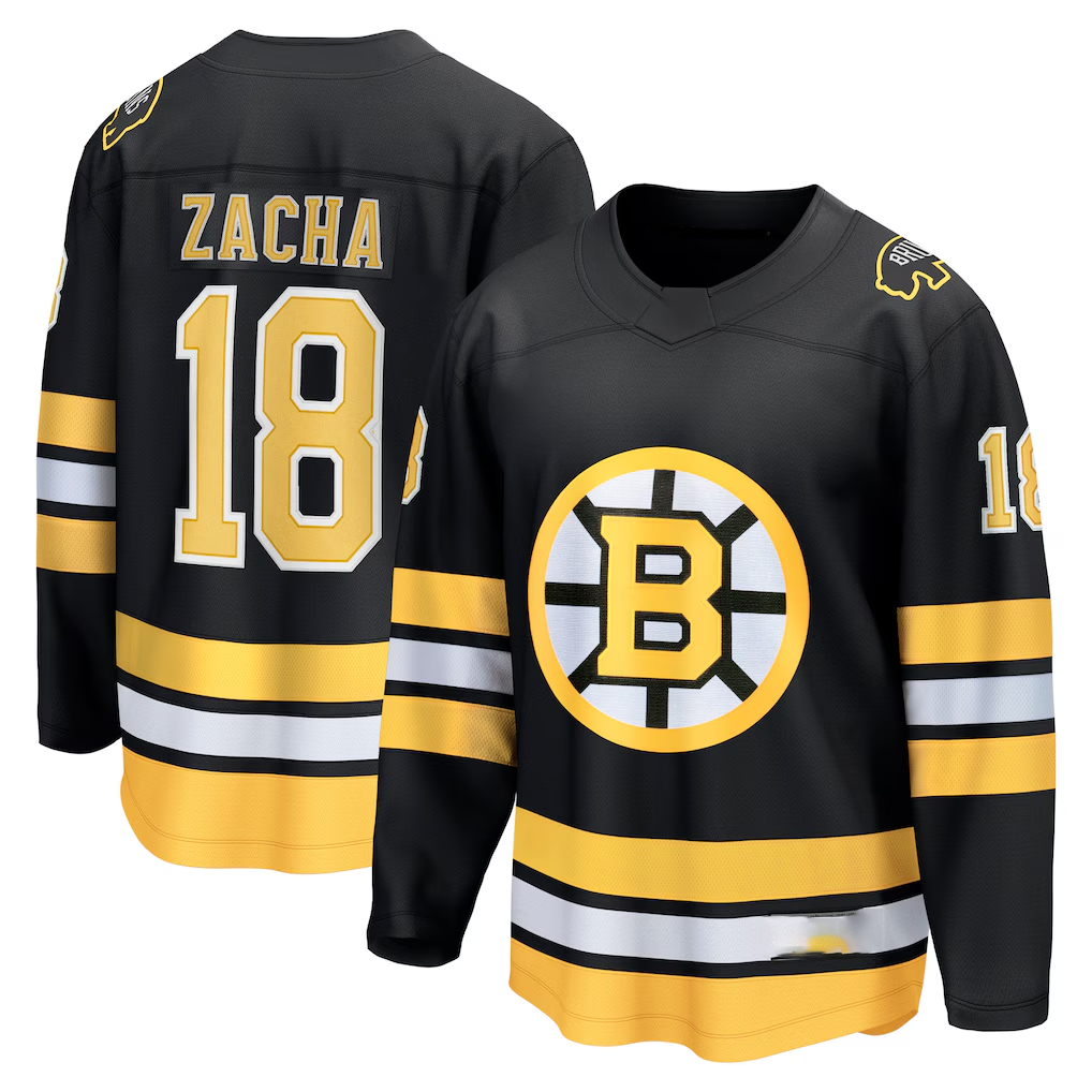 Tocy B.Bruins #18 Pavel Zacha Black Home Breakaway Player Stitched Jerseys