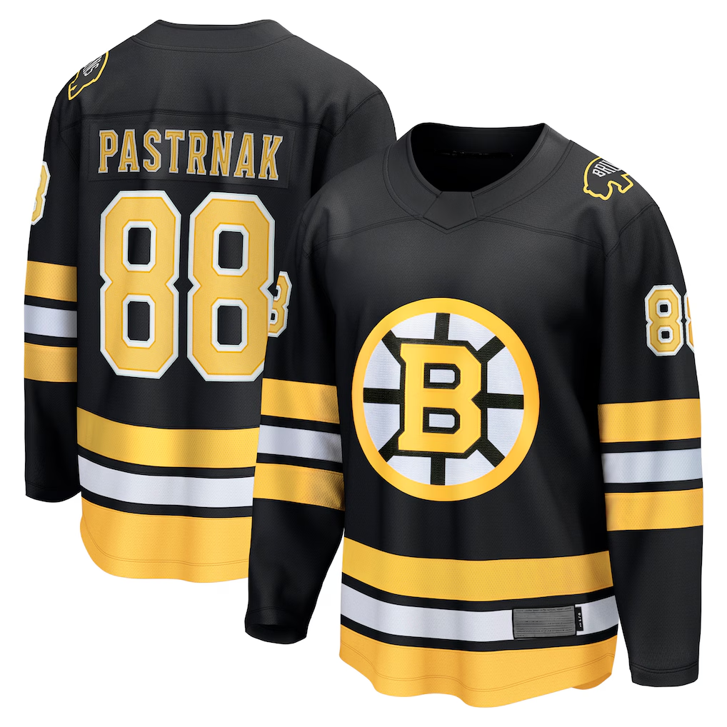 Tocy B.Bruins #88 David Pastrnak Black Home Breakaway Player Stitched Jerseys
