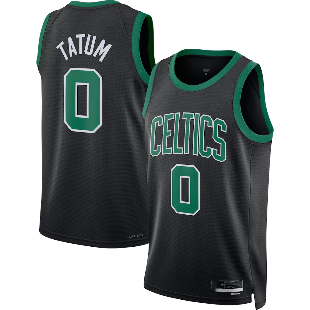 tocy B.Celtics #0 Jayson Tatum  Black Swingman Jerseys - Statement Edition