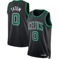 tocy B.Celtics #0 Jayson Tatum  Black Swingman Jerseys - Statement Edition