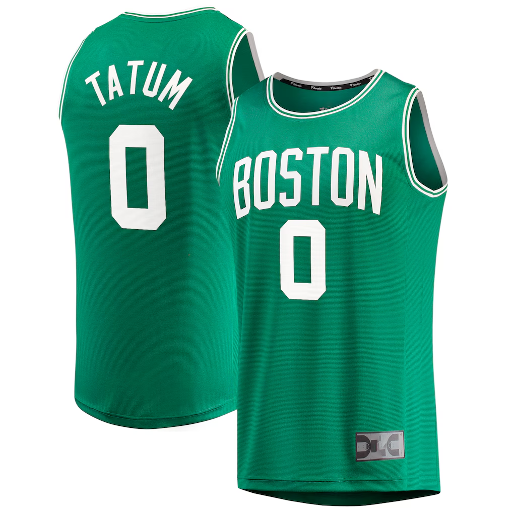 tocy B.Celtics #0 Jayson Tatum  Kelly Green Fast Break Replica Jerseys - Icon Edition
