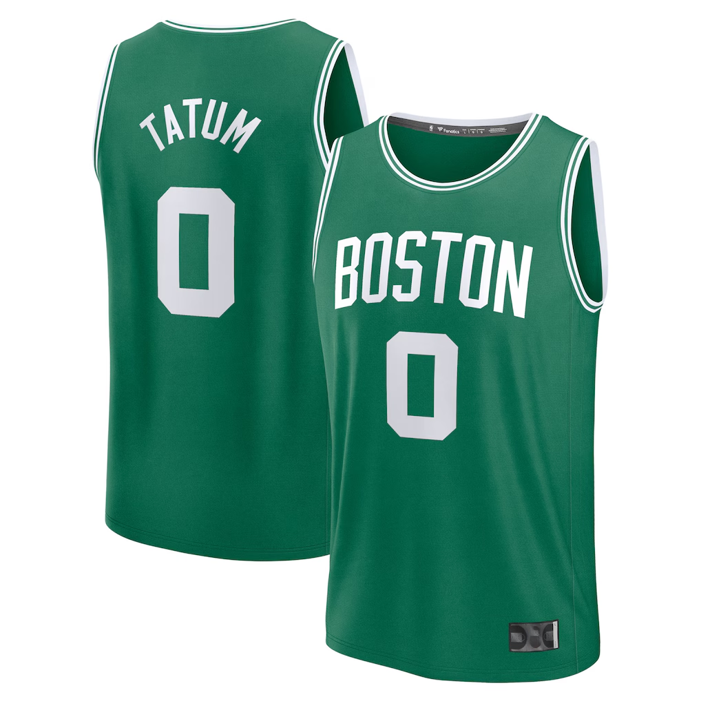 tocy B.Celtics #0 Jayson Tatum  Kelly Green Fast Break Replica Player Jerseys - Icon Edition