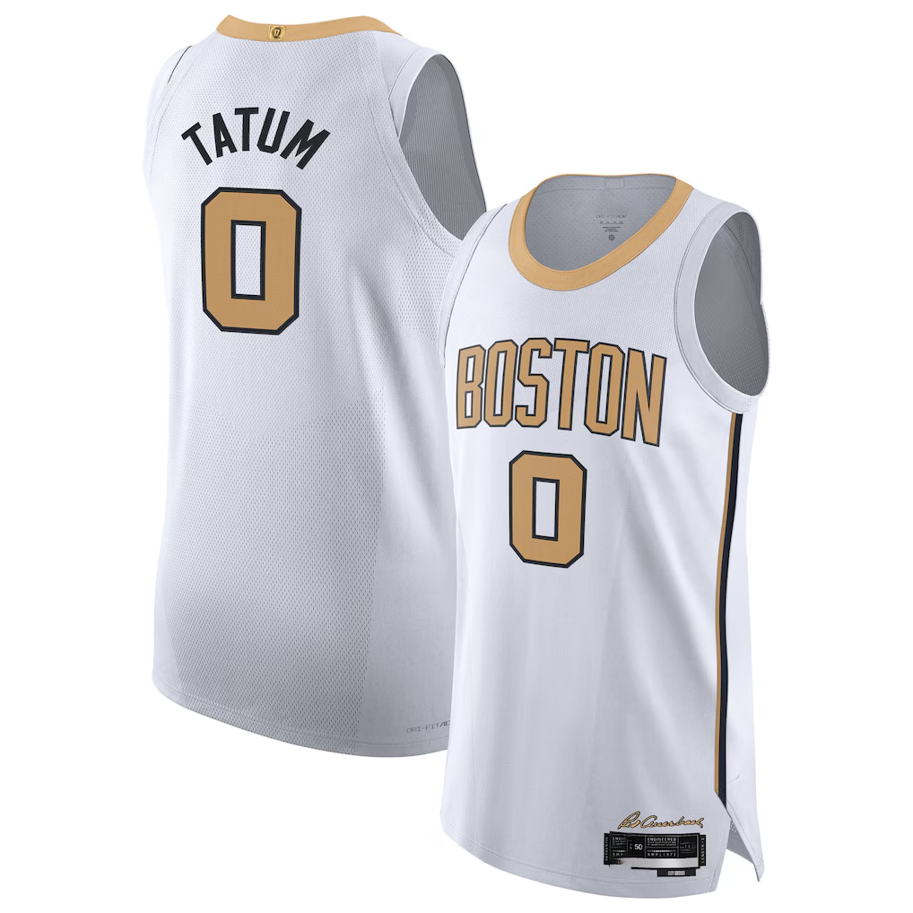 tocy B.Celtics #0 Jayson Tatum White 202526 Authentic Jerseys - City Edition