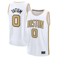 tocy B.Celtics #0 Jayson Tatum  White 2025-26 City Edition Fast Break Jerseys