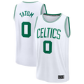 tocy B.Celtics #0 Jayson Tatum White Fast Break Replica Player Jerseys - Association Edition