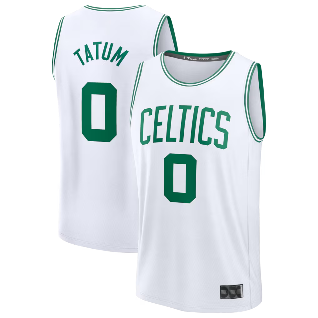 tocy B.Celtics #0 Jayson Tatum White Fast Break Replica Player Jerseys - Association Edition
