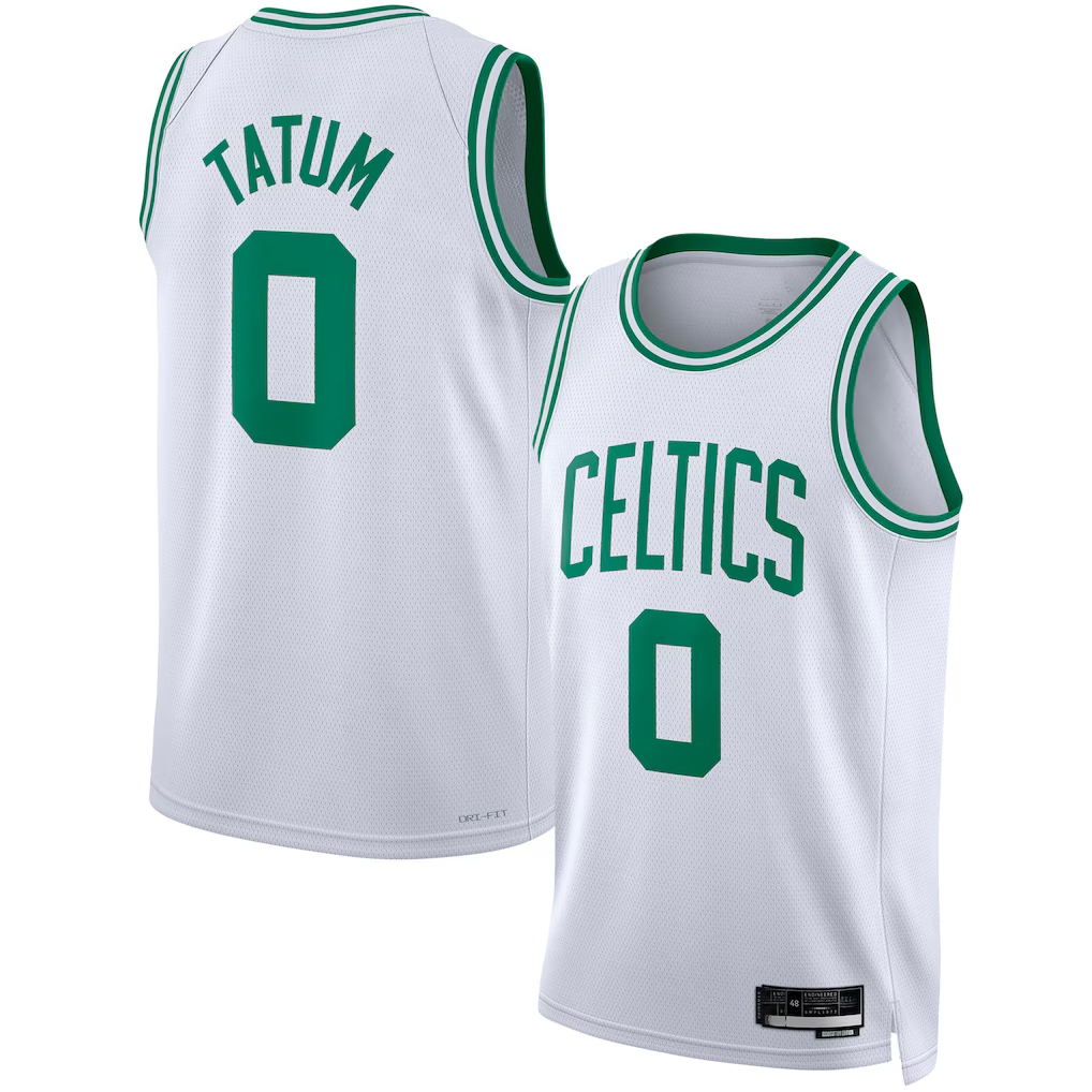 tocy B.Celtics #0 Jayson Tatum White Swingman Jerseys - Association Edition